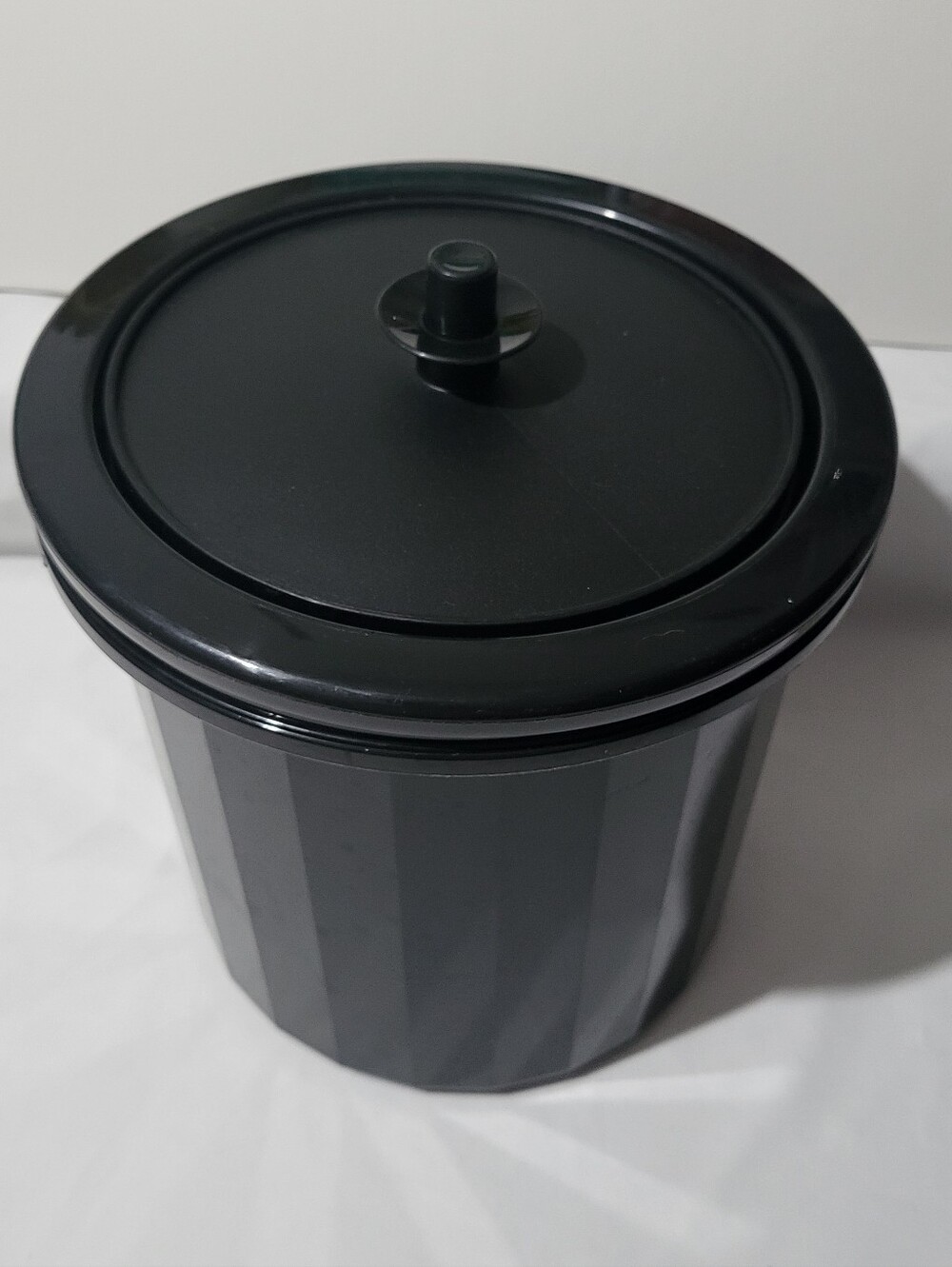 Vintage Tupperware Ice Bucket Insulated 3pc Black